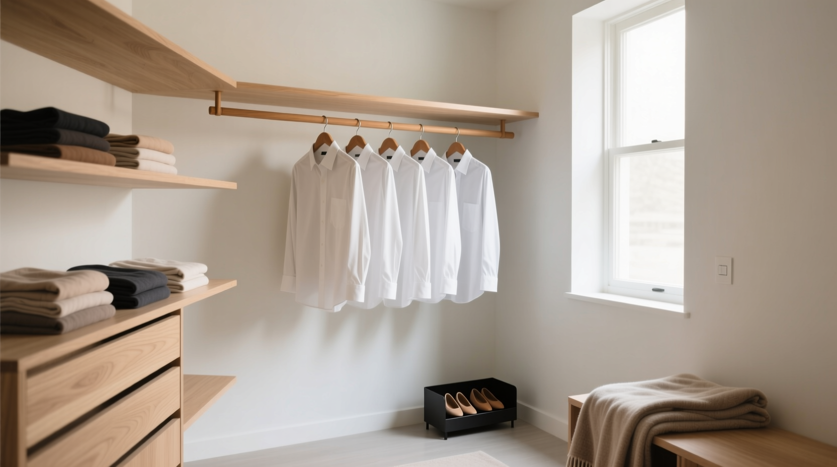 clutter free closet