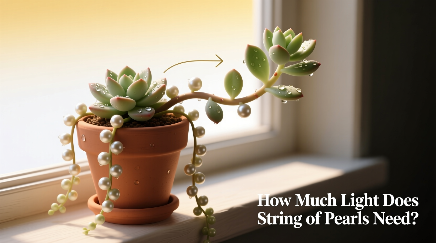 how much light does string of pearls need
