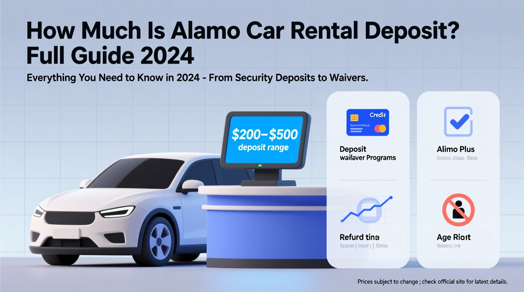 how much is alamo car rental deposit