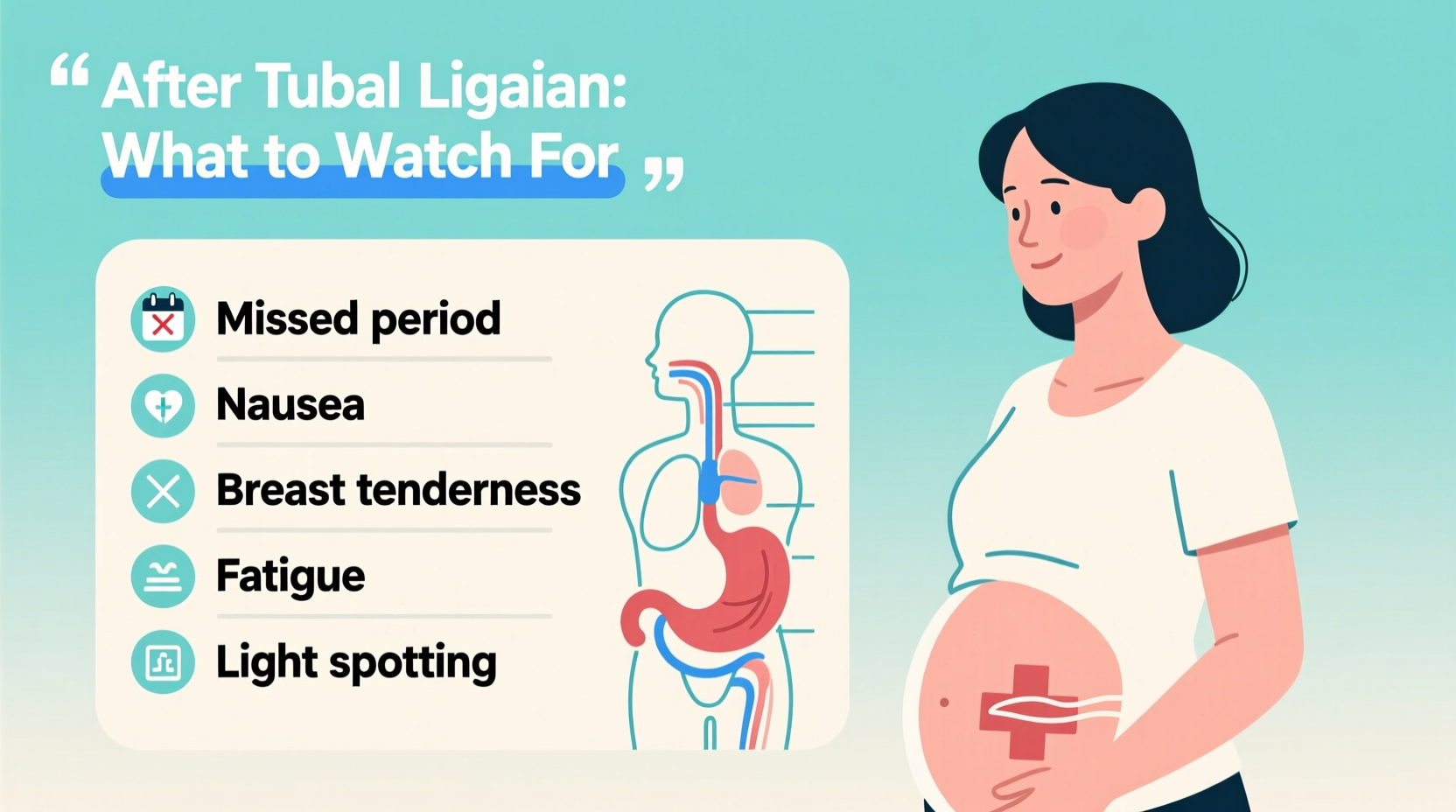how to recognize early pregnancy symptoms after tubal ligation what you need to know