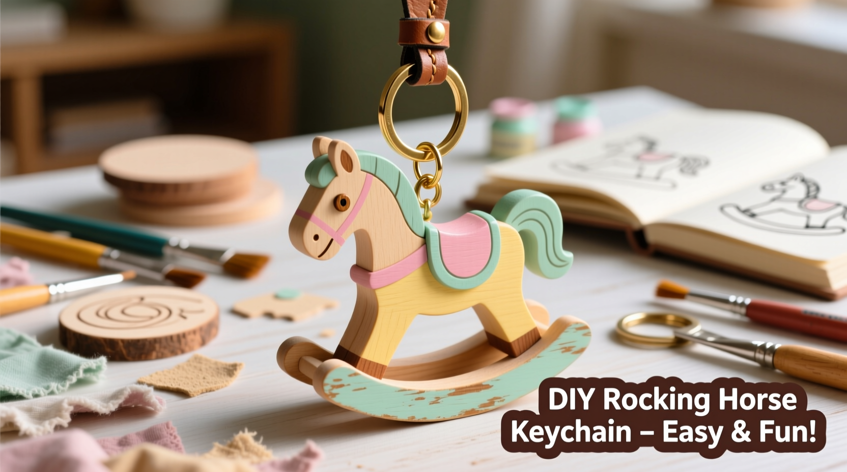 crafting a personalized diy rocking horse keychain ornament a fun and easy tutorial