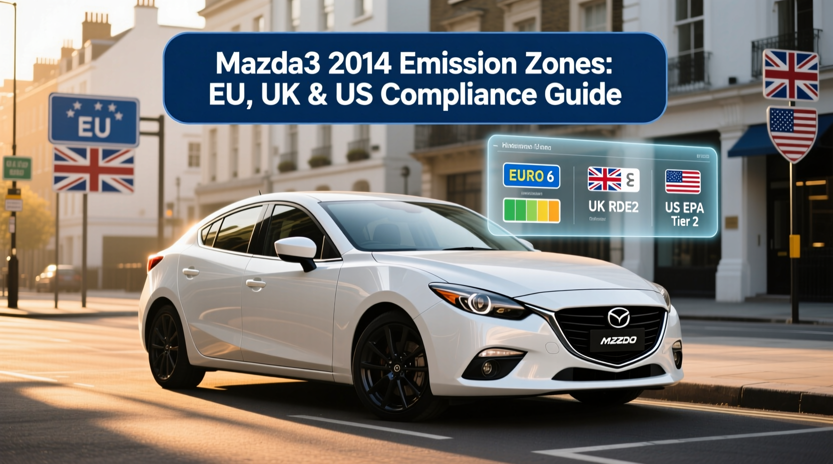 Mazda3 2014 Emission Zones: EU, UK & US Compliance Guide