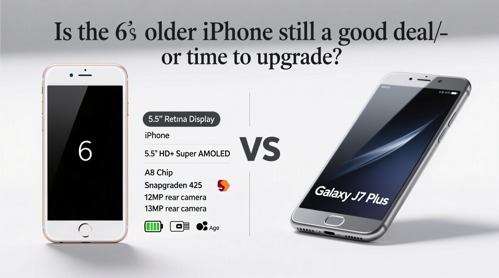 iphone 6 plus vs galaxy j7 plus is the older iphone still a good deal or is it time to upgrade