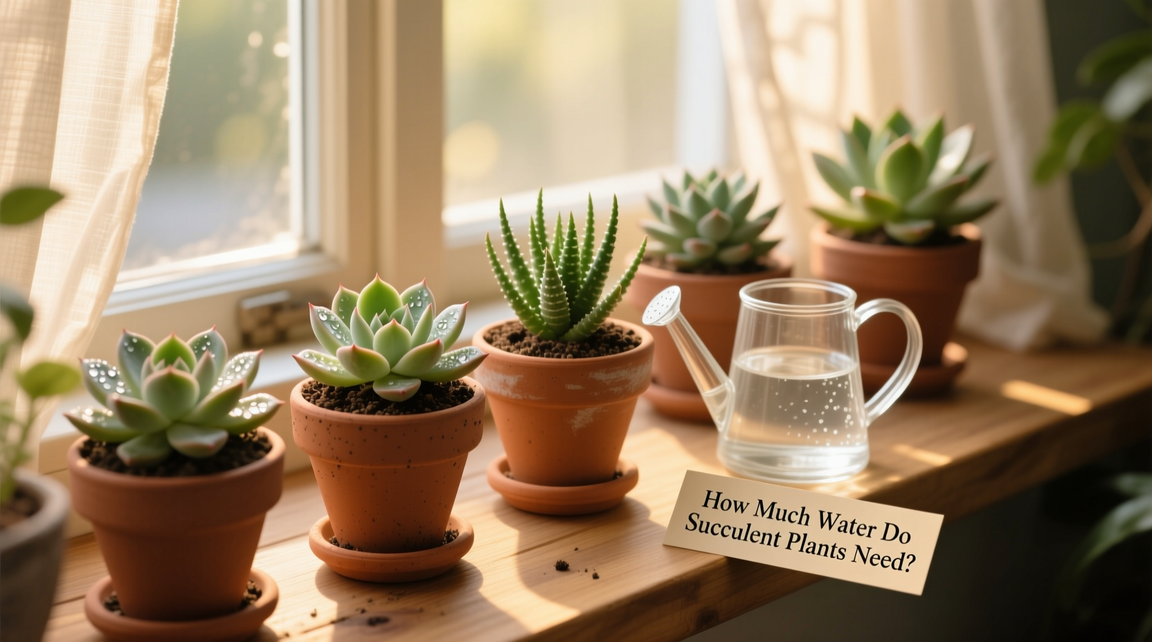 how much water do succulent plants need