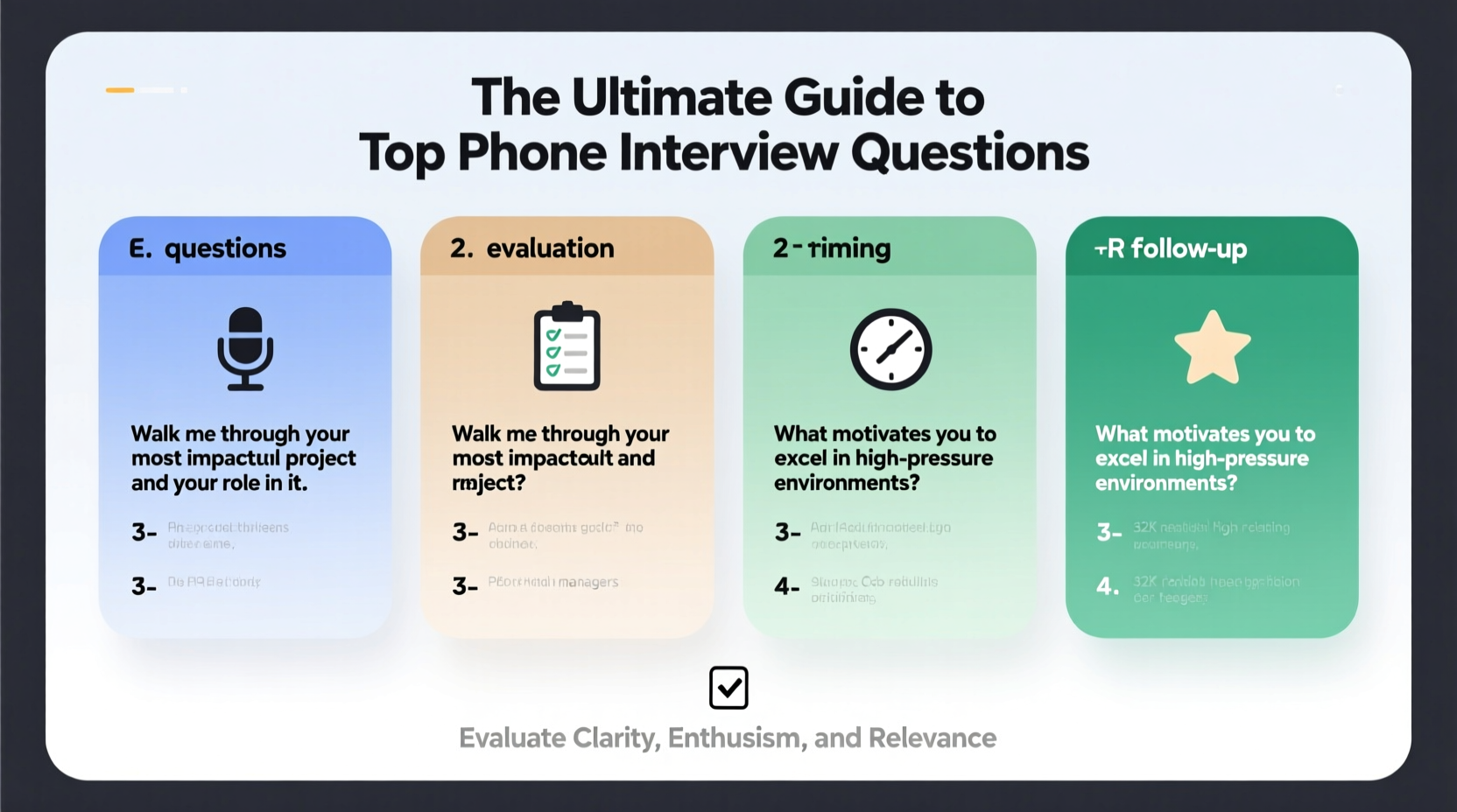 clear guide for the best phone interview questions to ask candidates