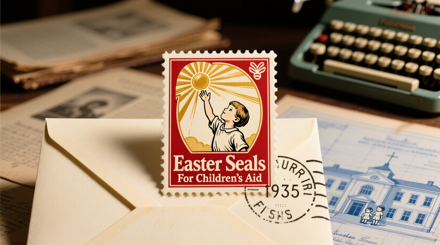 are easter seals real stamps