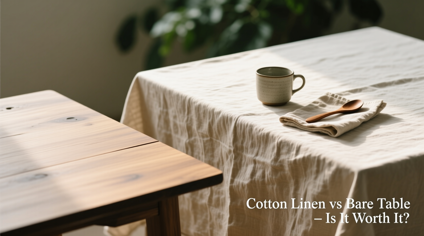 cotton linen tablecloth vs bare table is it worth the extra effort and cost