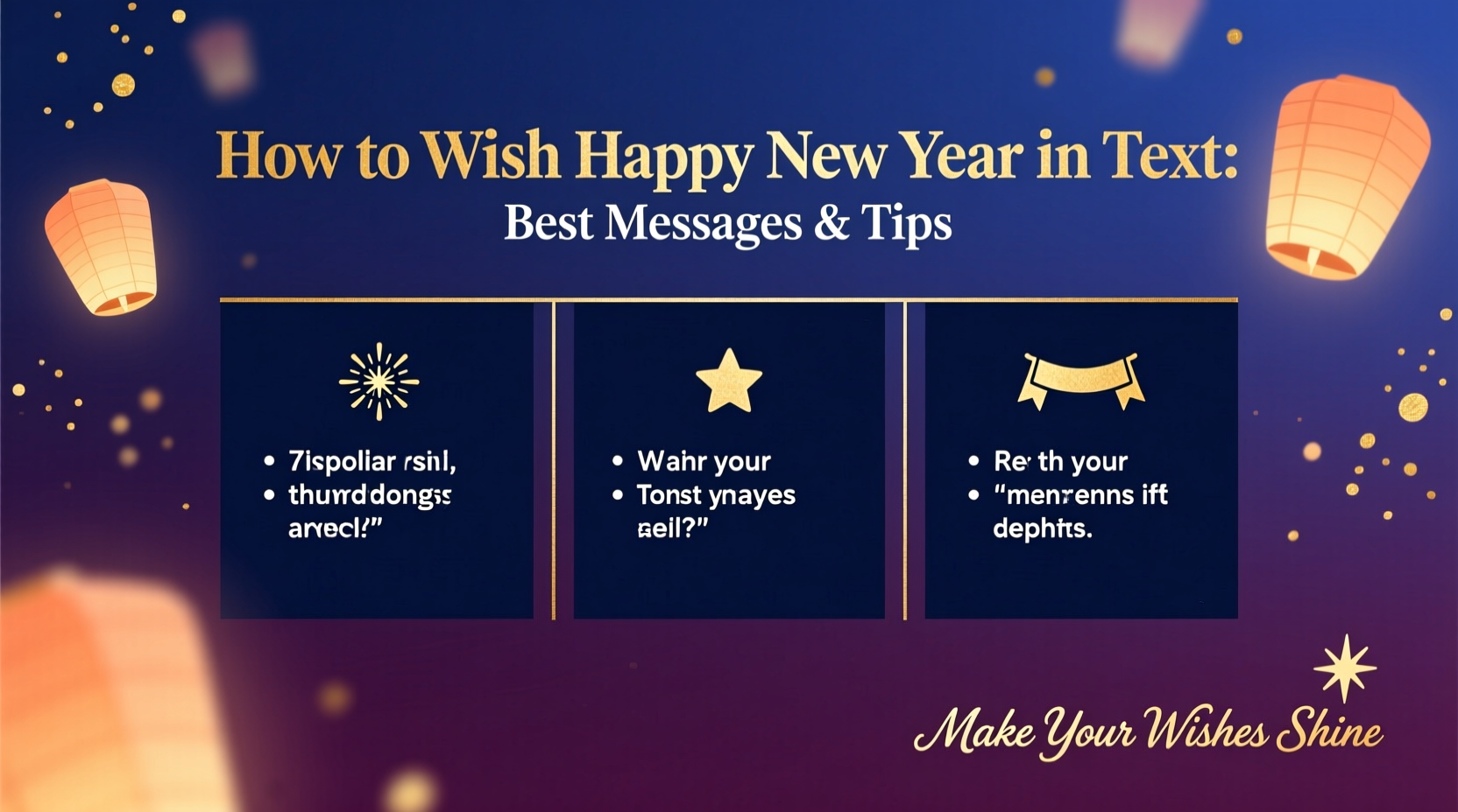 how to wish happy new year in text