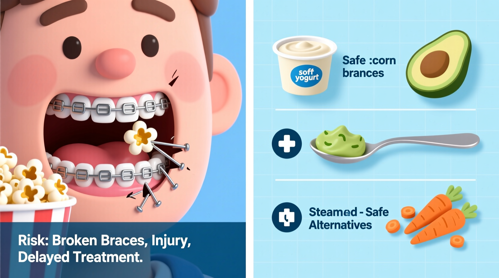 popcorn braces why its a no go and safe alternatives