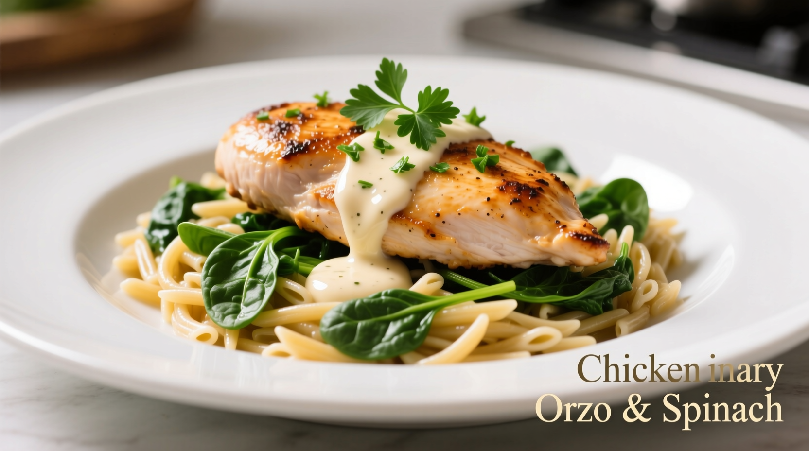 Perfect Chicken with Orzo and Spinach Recipe in 30 Minutes