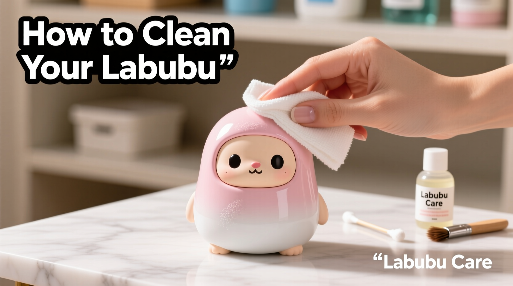 how to clean your labubu