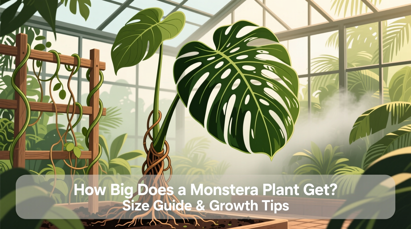 how big does a monstera plant get