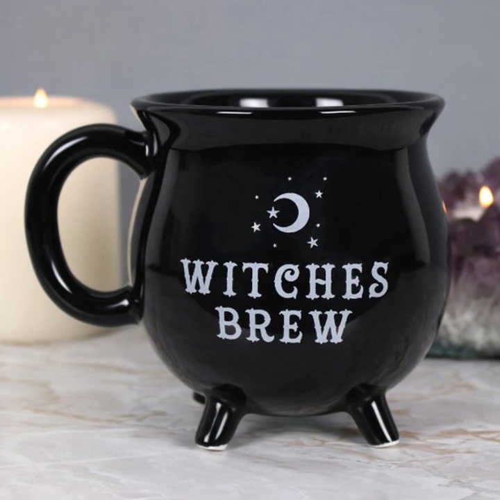 Nero Tazza da caffè strega, Tazza da tè in ceramica per occhi malvagi, 15 once Halloween