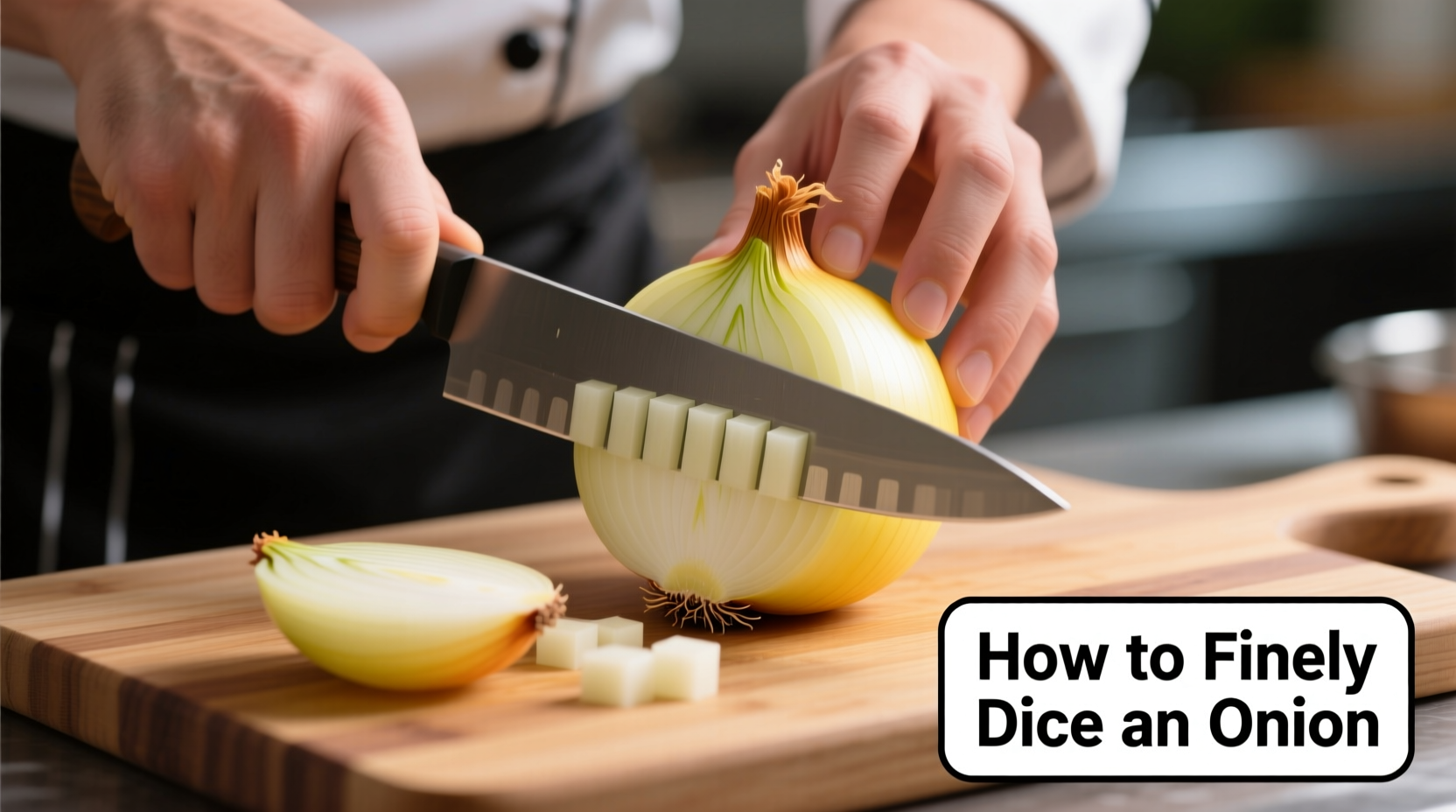 how to finely dice an onion