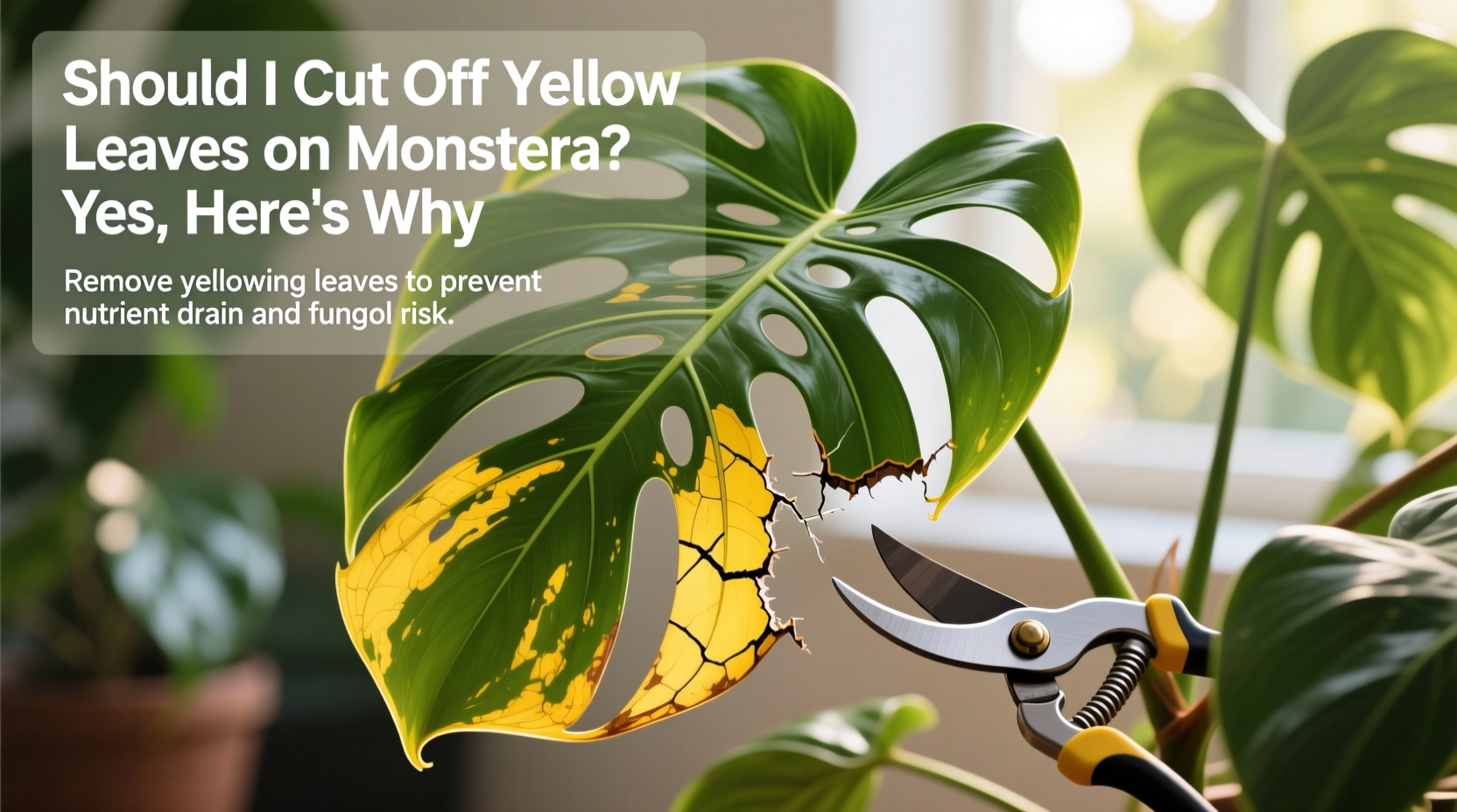 Should I Cut Off Yellow Leaves on Monstera? Yes, Here's Why
