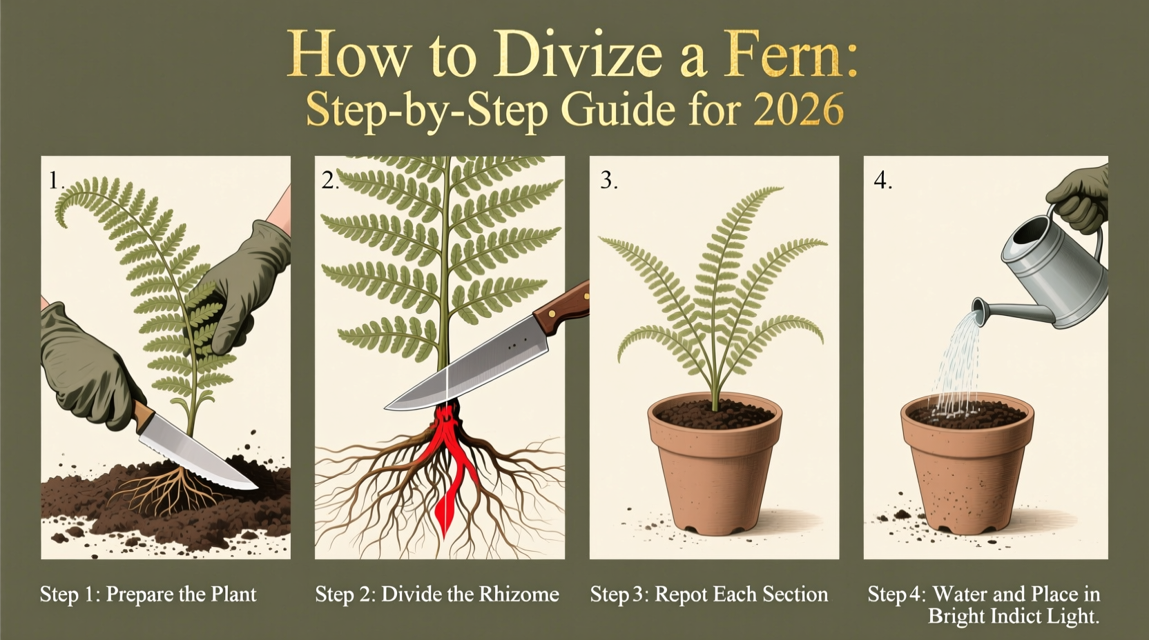 how to divide a fern
