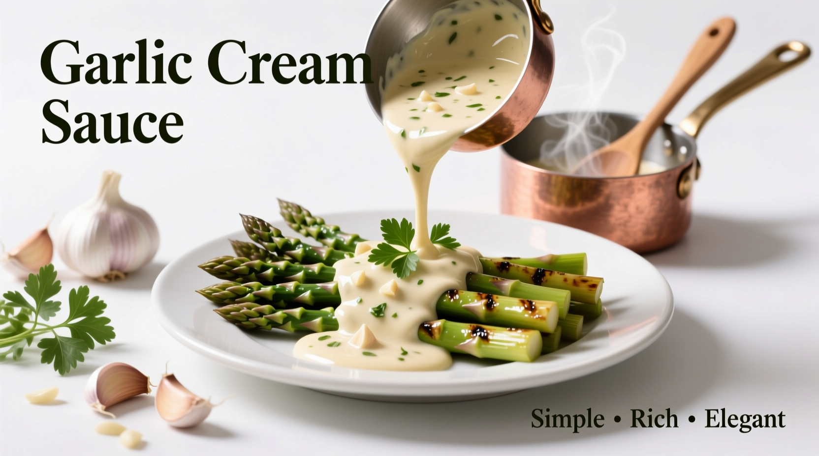 Perfect Garlic Cream Sauce Recipe in 15 Minutes