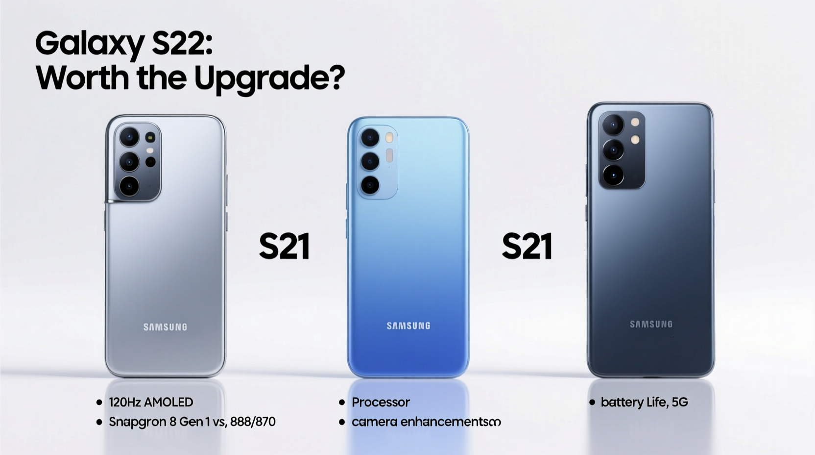 thinking of upgrading is the samsung galaxy s22 really worth it over the s20 or s21