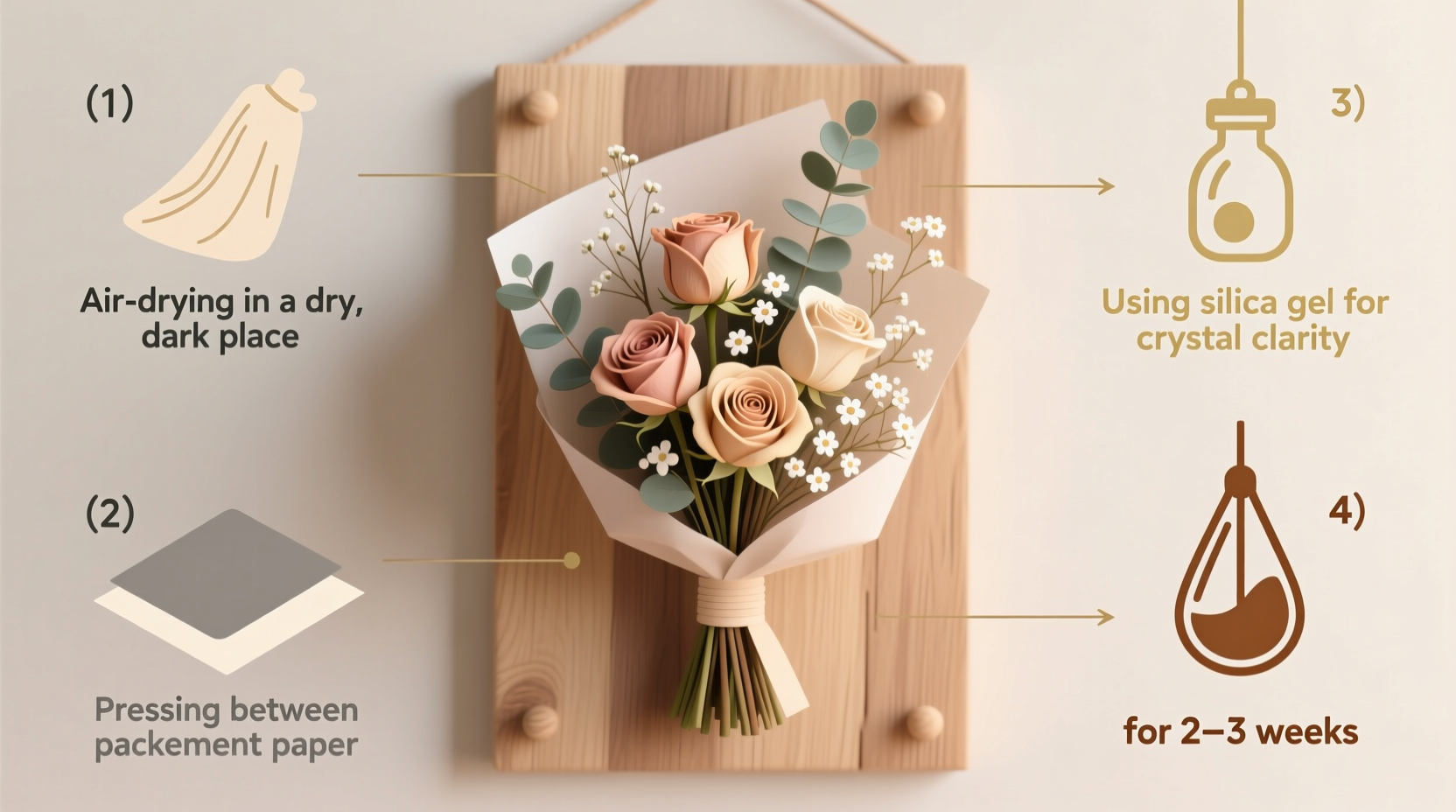 how can i preserve a wedding bouquet