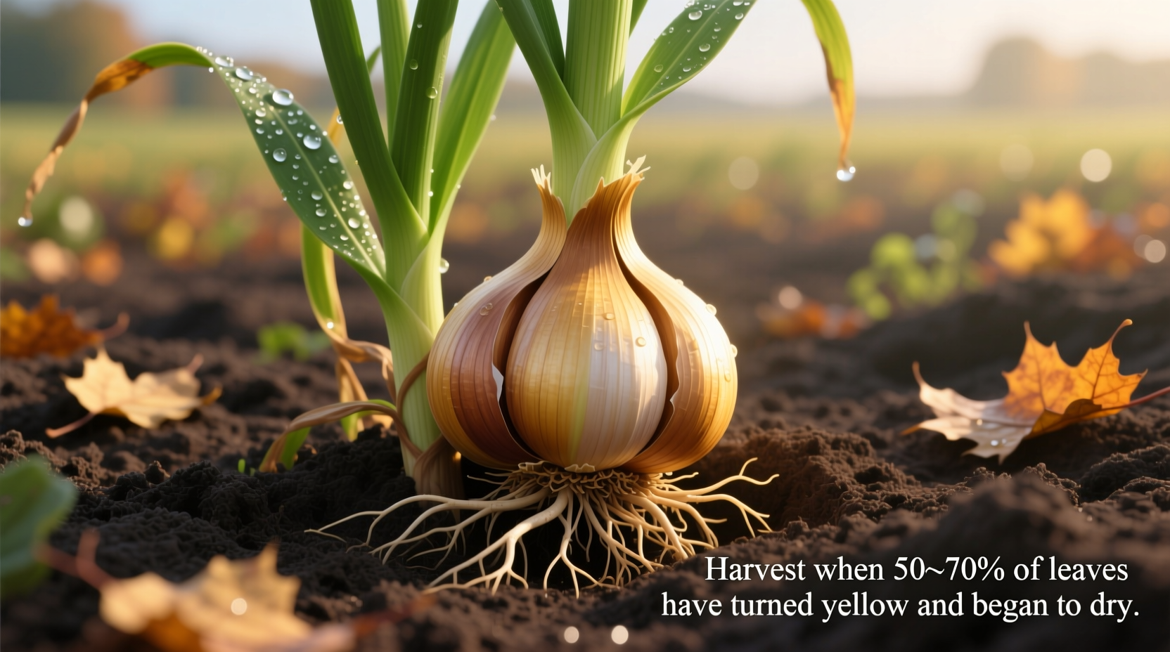 when to harvest garlic planted in fall