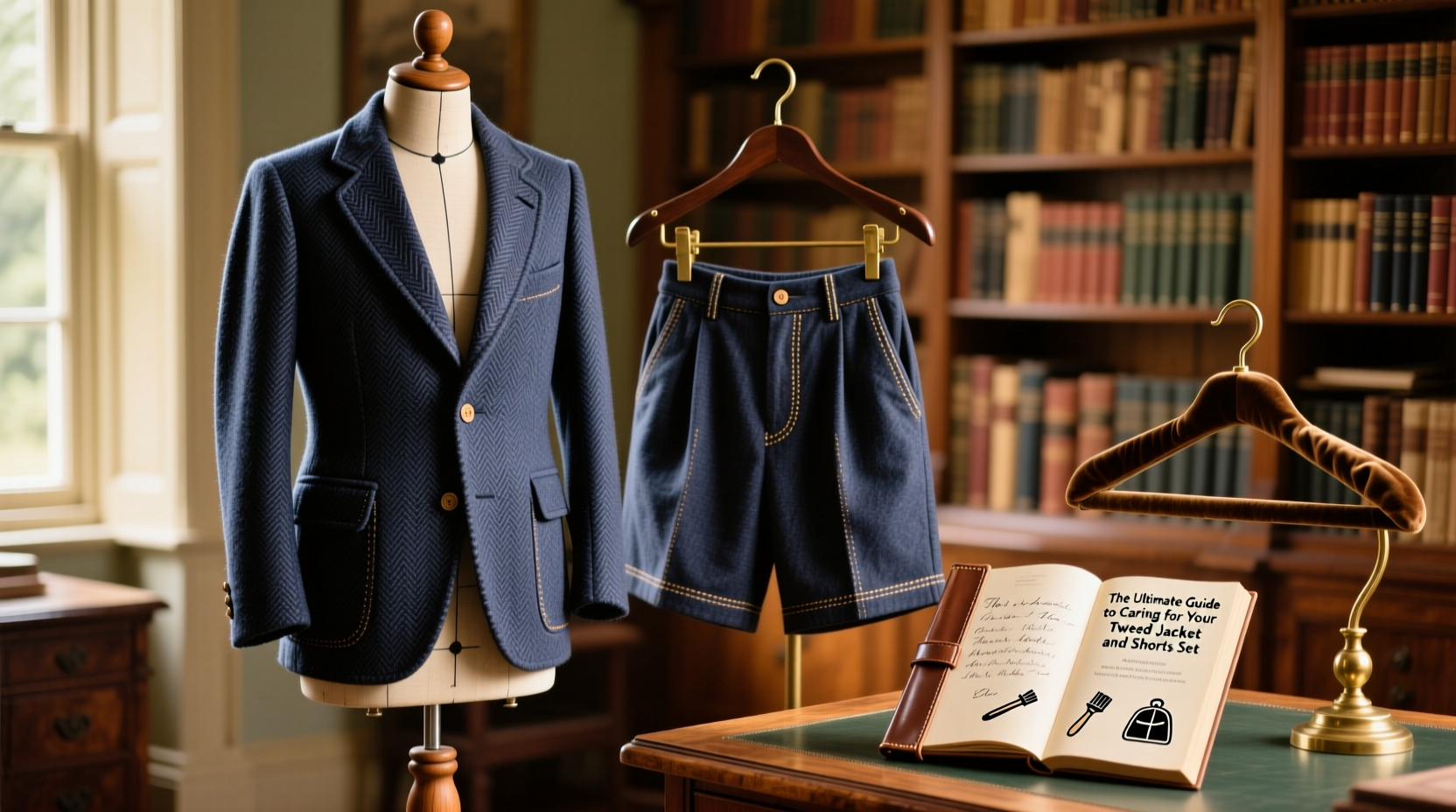 the ultimate guide to caring for your tweed jacket and shorts set without damage