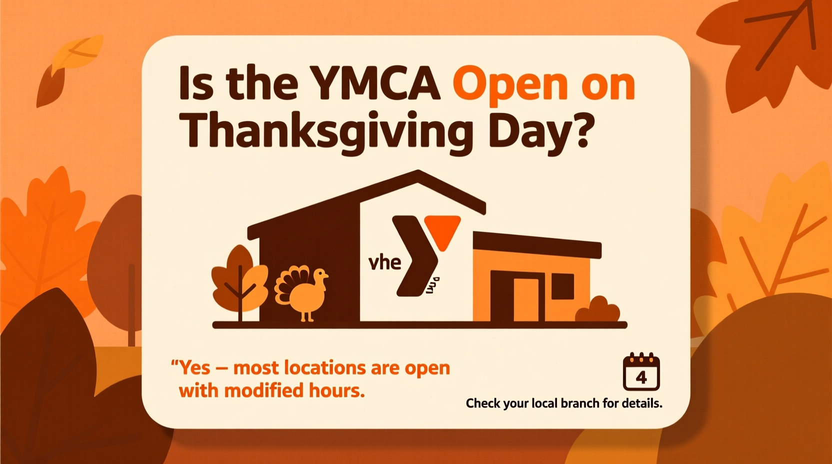 is ymca open on thanksgiving day