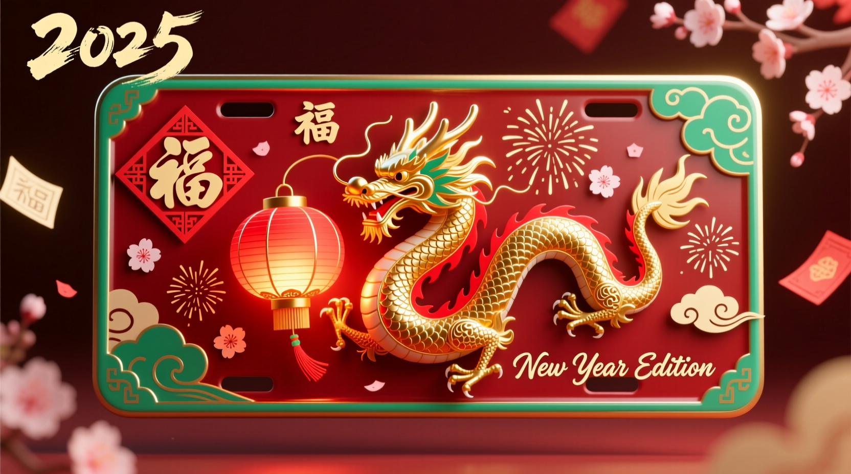 what does the new year licence plate tag look like