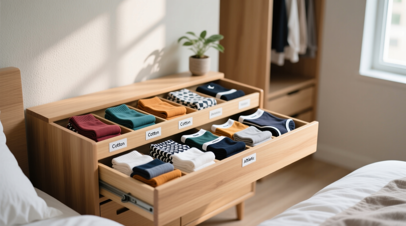 how to organize socks and underwear
