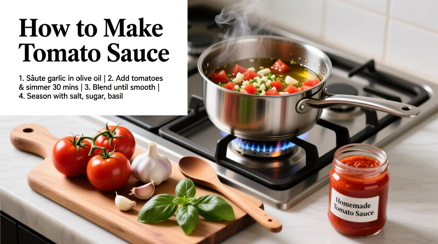How to Make Perfect Homemade Tomato Sauce in 5 Steps
