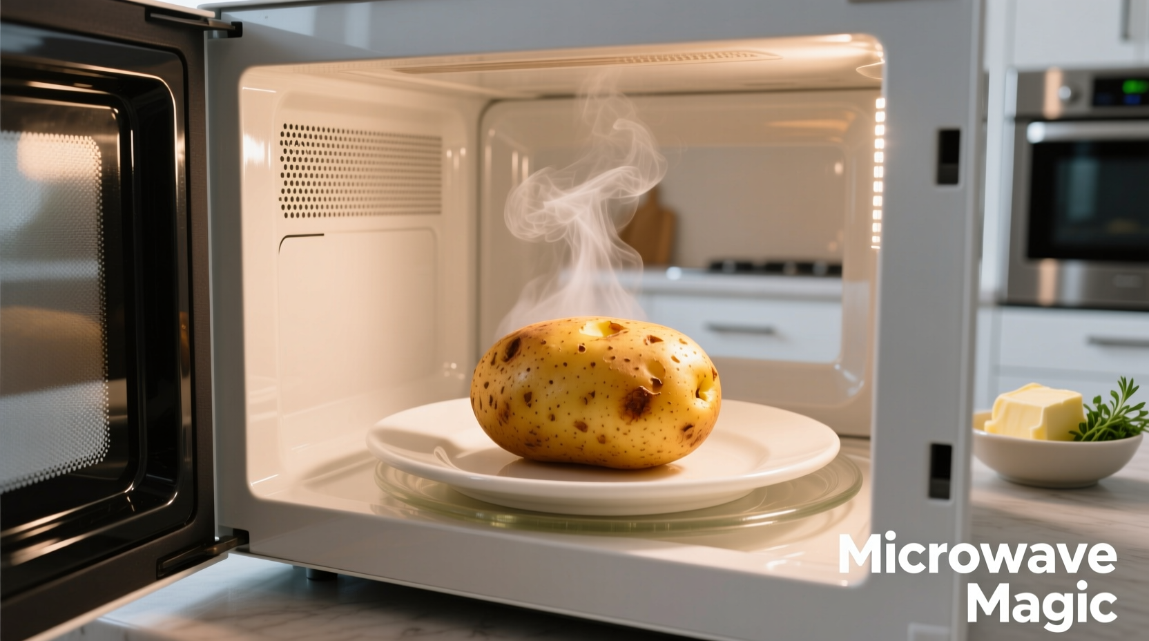 cooking a baked potato in microwave