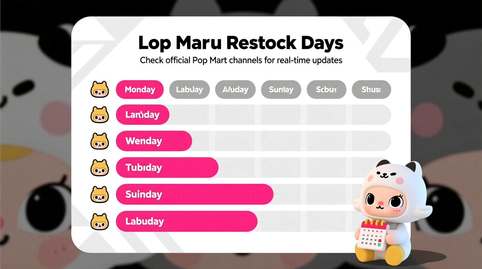 what days does popmart restock labubu