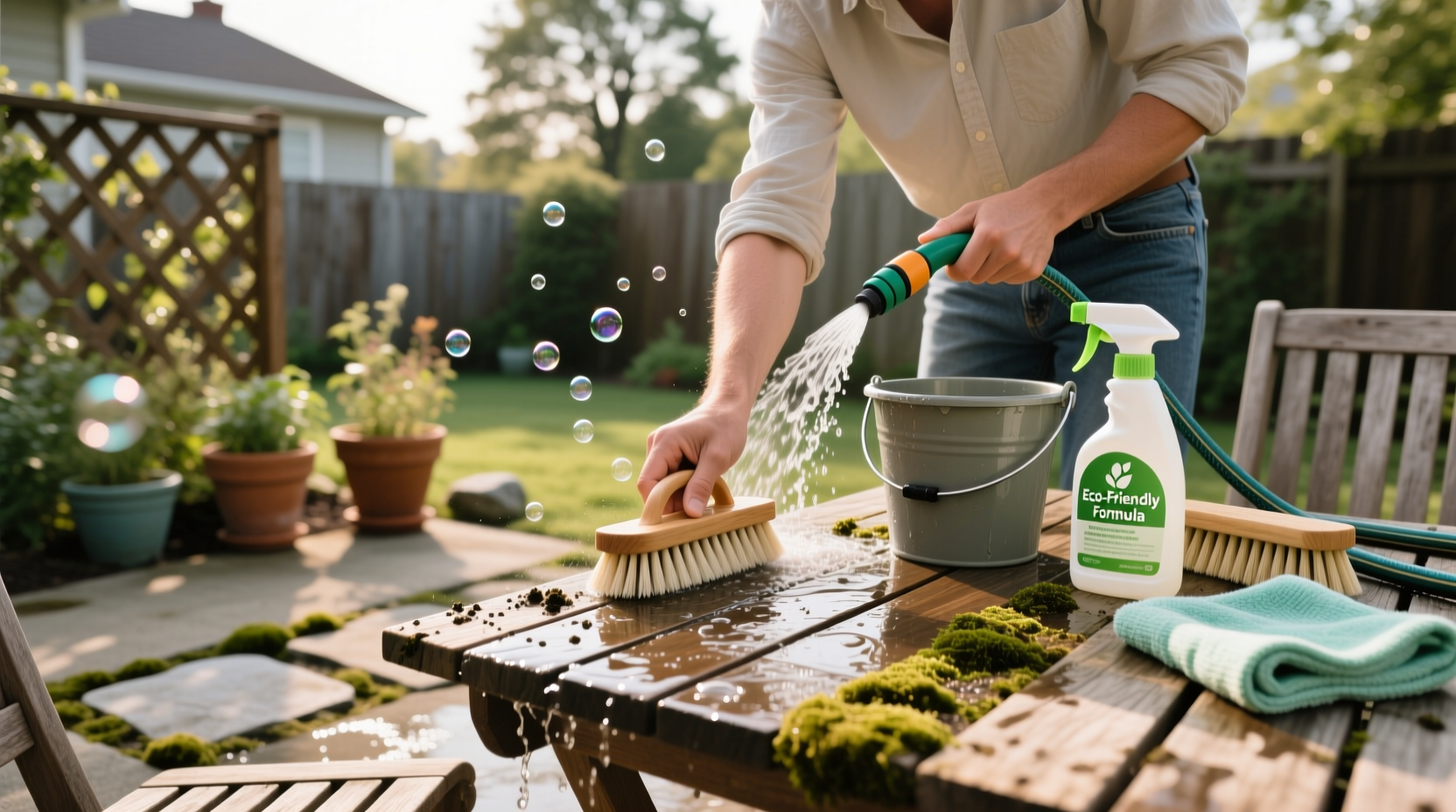how i clean outdoor furniture and areas