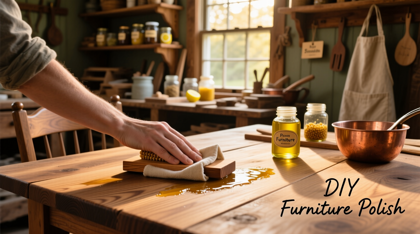 5 Natural DIY Furniture Polish Recipes for Shiny, Protected Wood