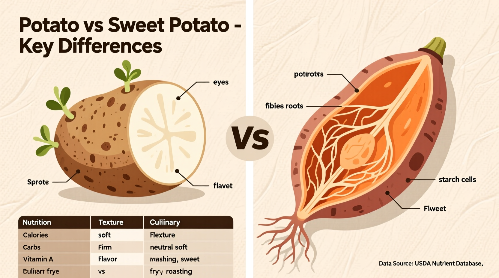 Potato vs Sweet Potato: Key Differences Explained