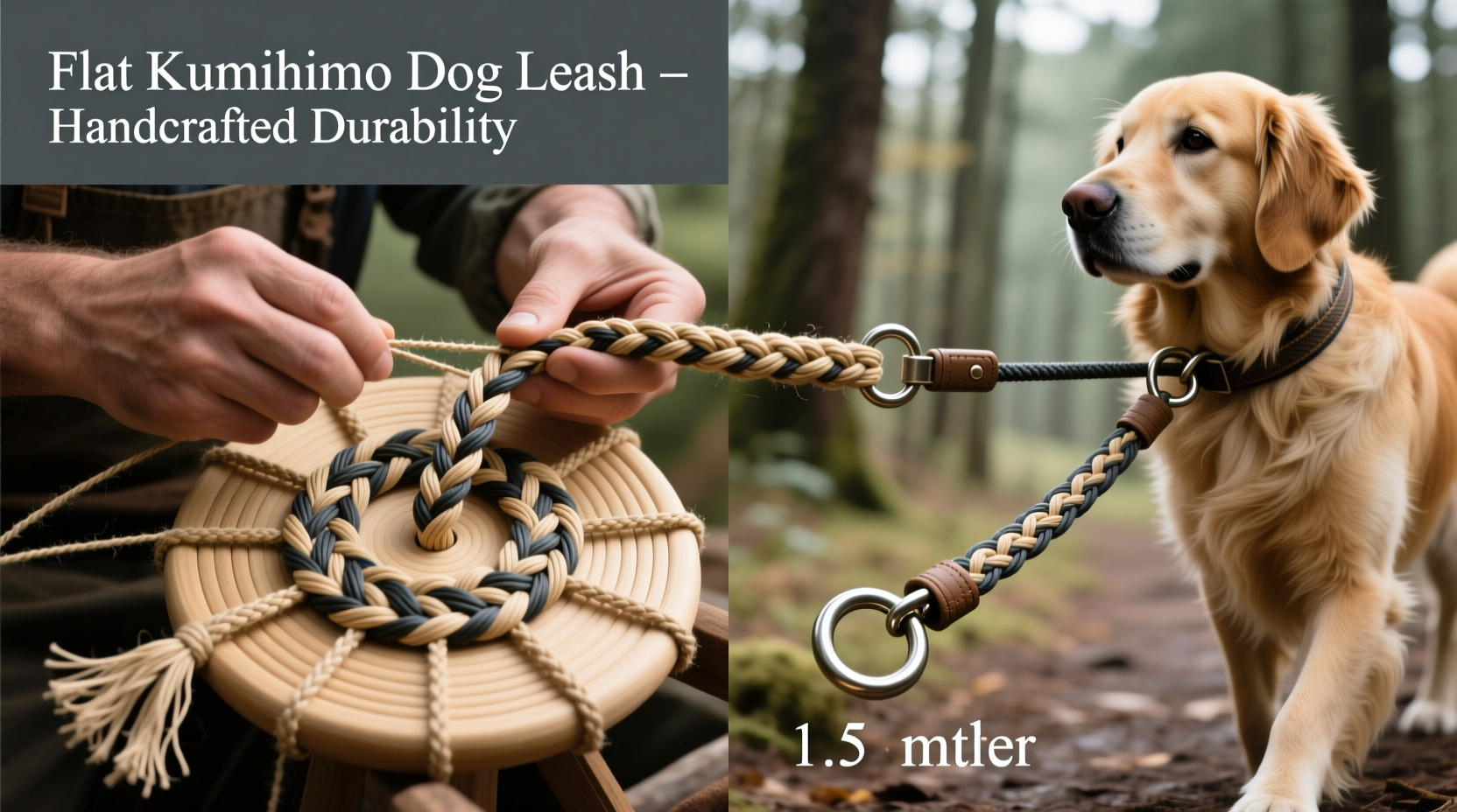 creative guide how to craft a durable dog leash using flat kumihimo braiding techniques