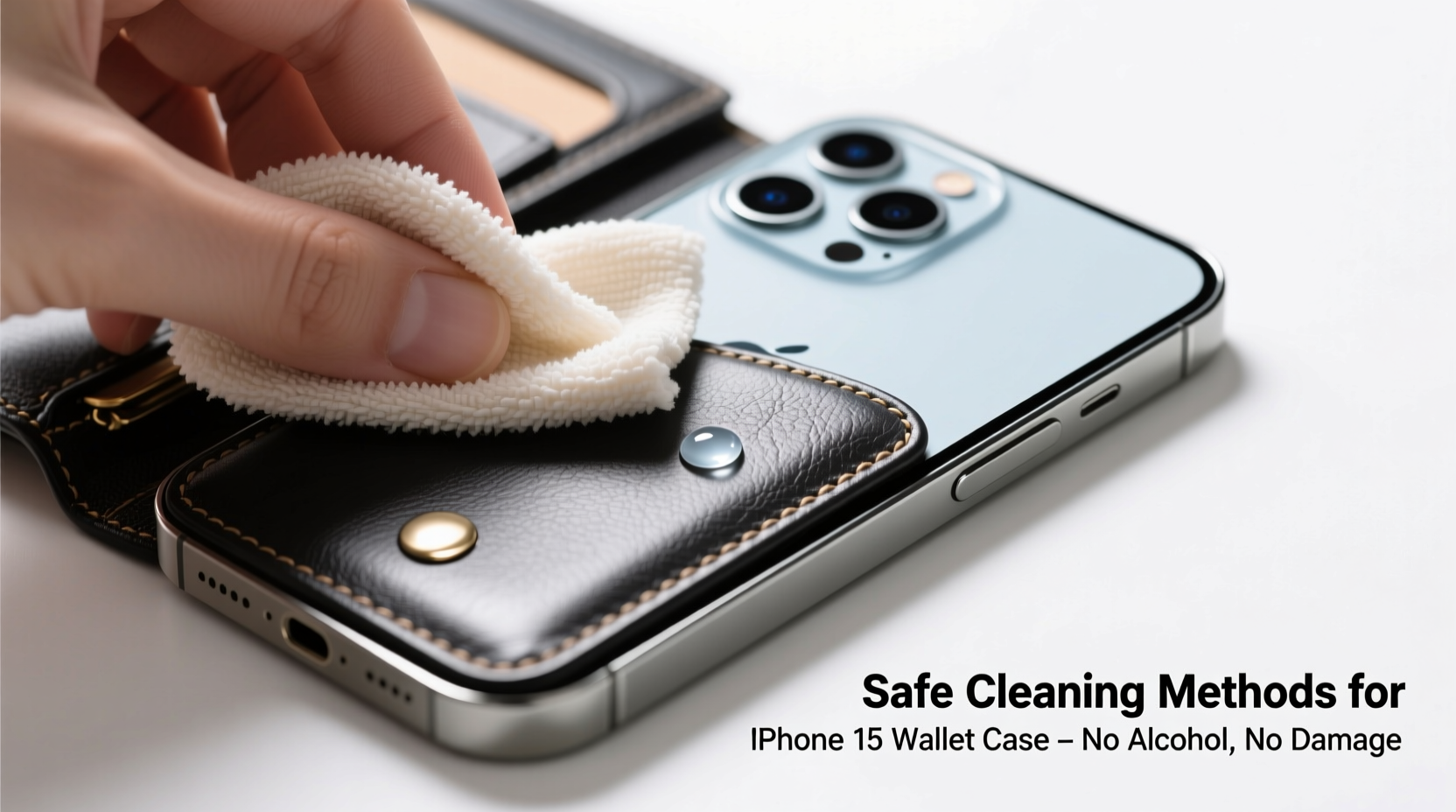 effective methods to safely clean your iphone 15 designer wallet case without damage