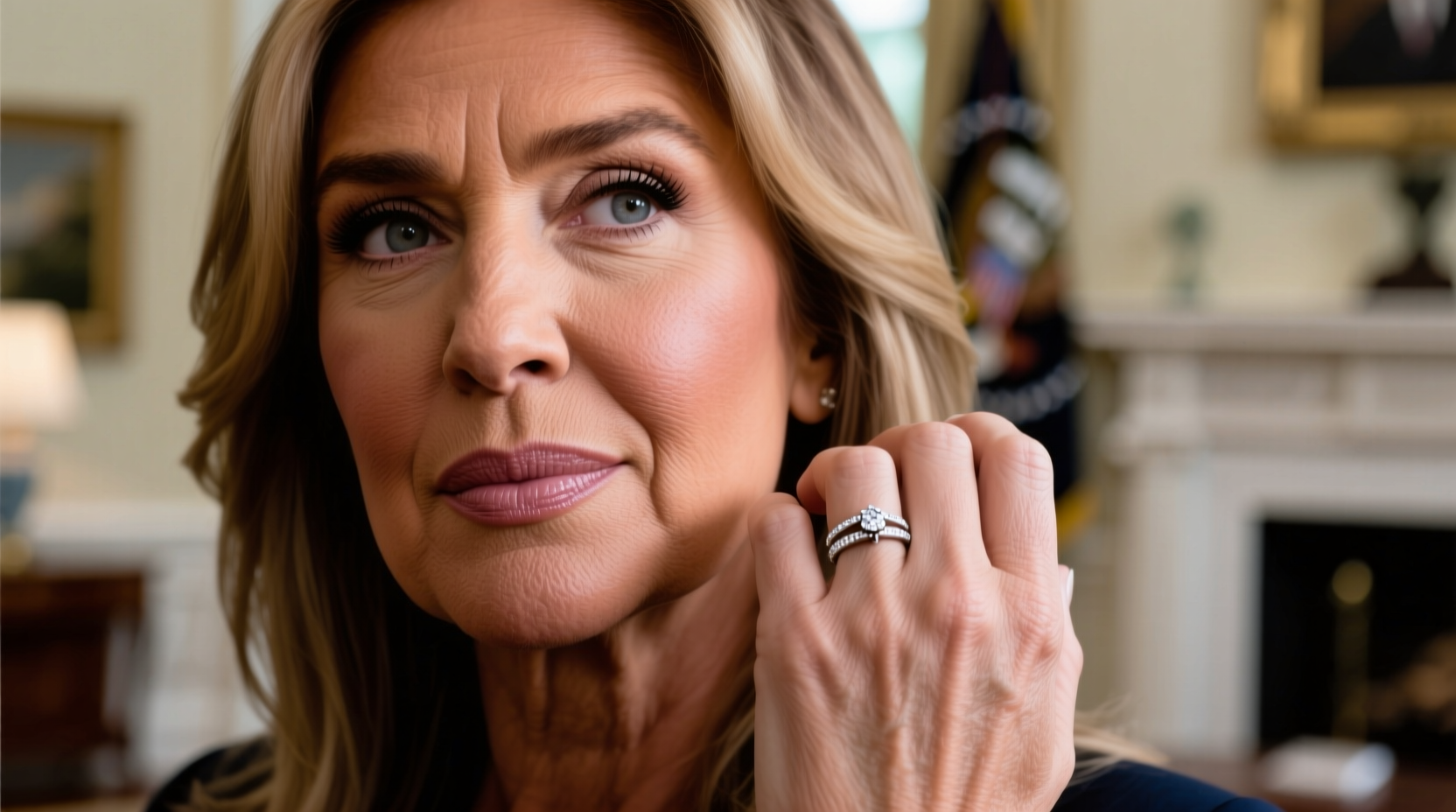 does melania trump wear a wedding ring