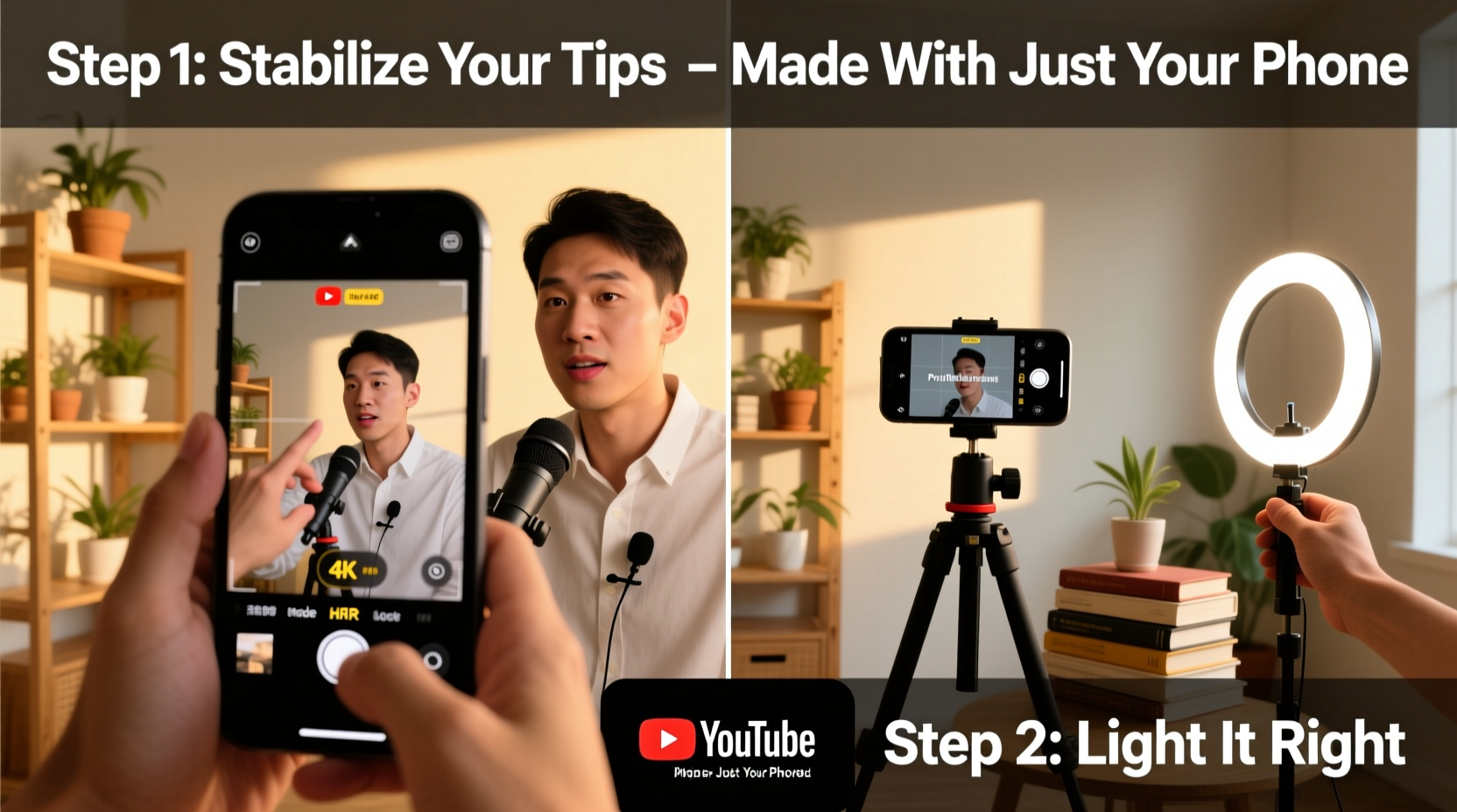 step by step guide to creating professional youtube videos using just your phone