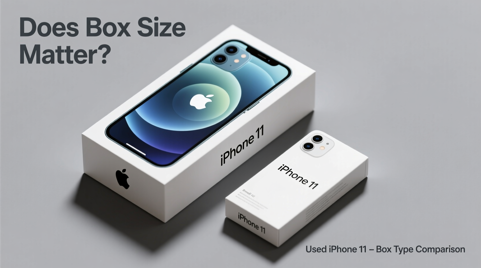 iphone 11 does the box type big vs small even matter when buying used