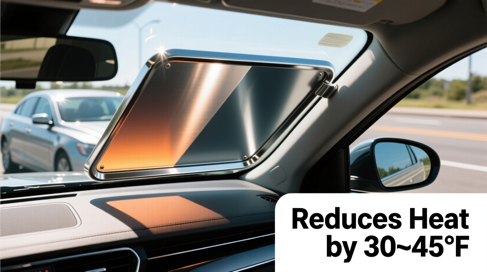 Aluminium Sun Shields Reduce Car Heat by 30–45°F