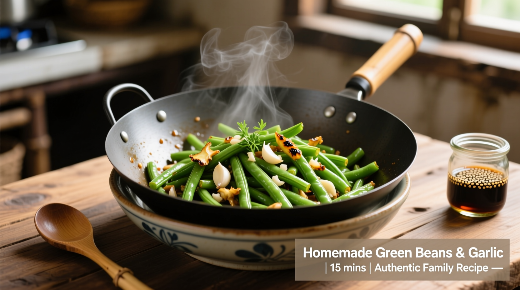 recipe for green beans and garlic