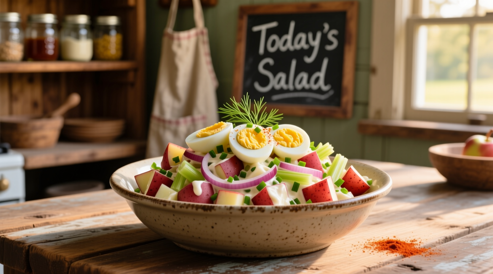 Creamy Red Potato Salad Recipe with Hard-Boiled Eggs