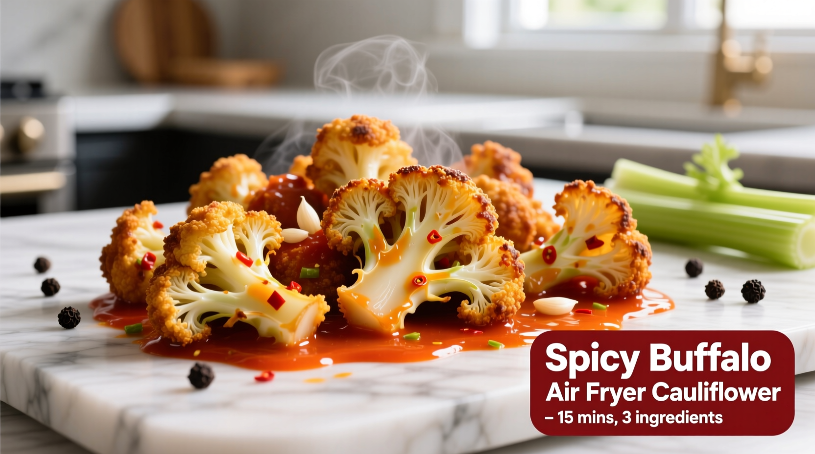 air fryer cauliflower buffalo