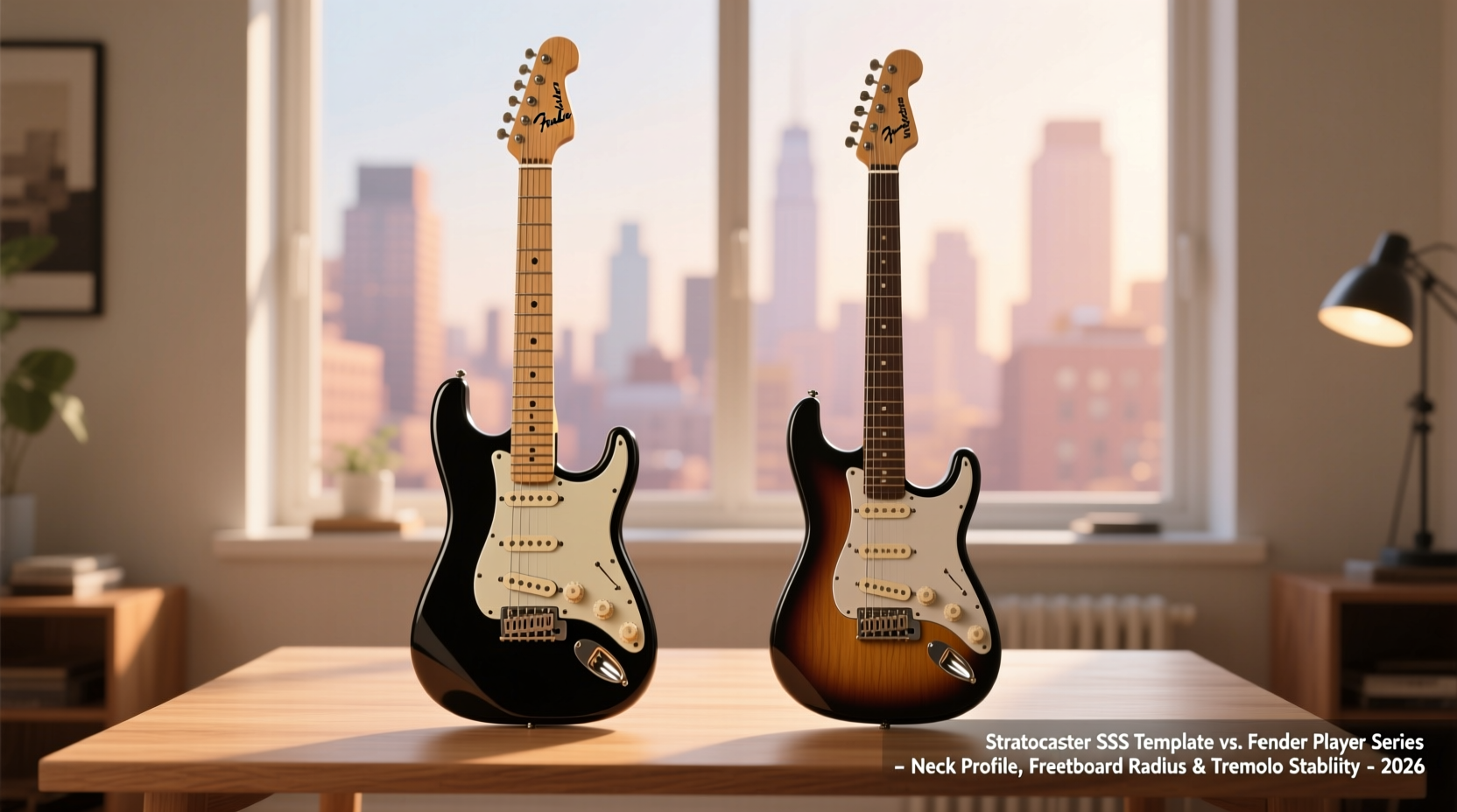 Stratocaster SSS Template vs. Fender Player Series: Neck Profile, Fretboard Radius & Tremolo Stability for Apartment Players in 2026