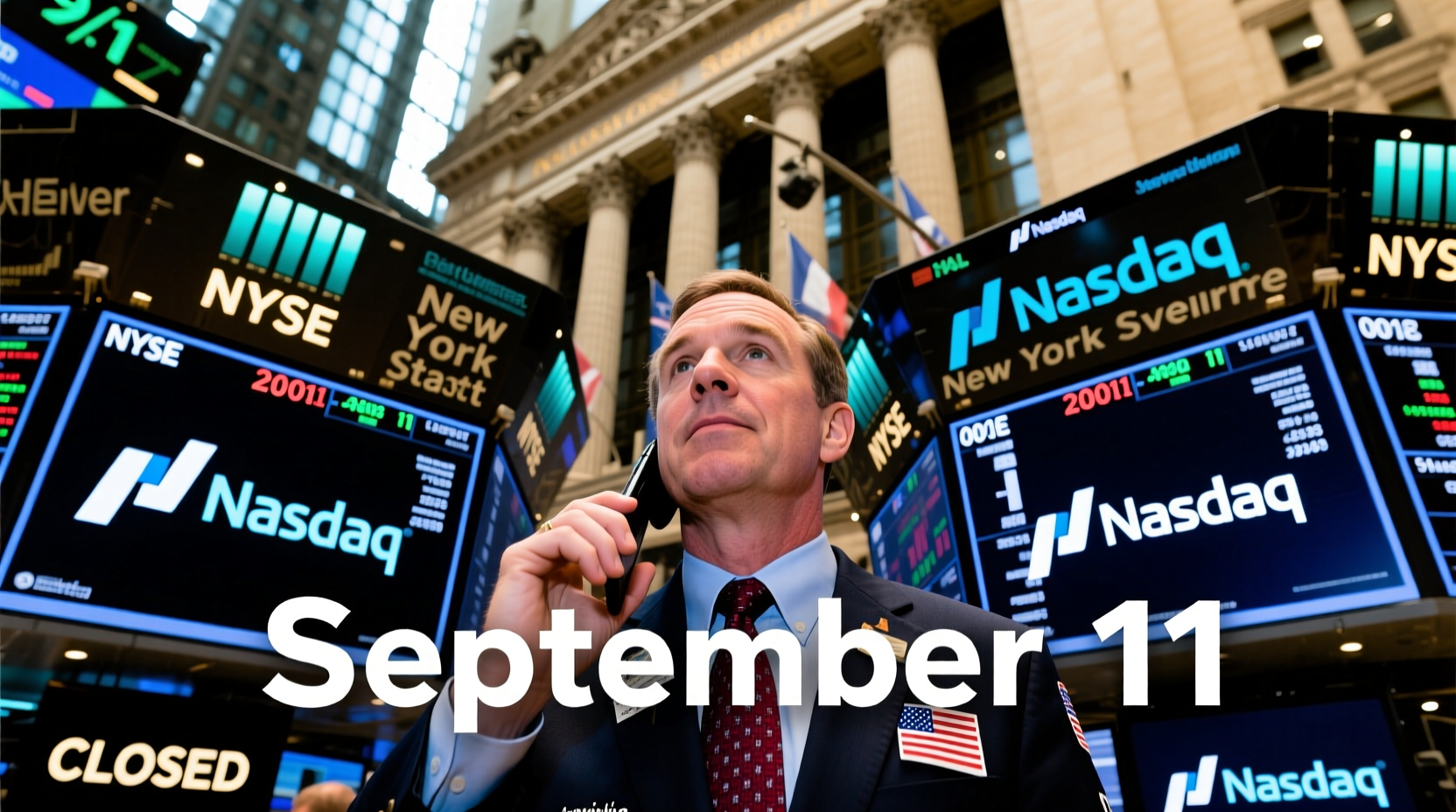 is the stock market open on 9 11