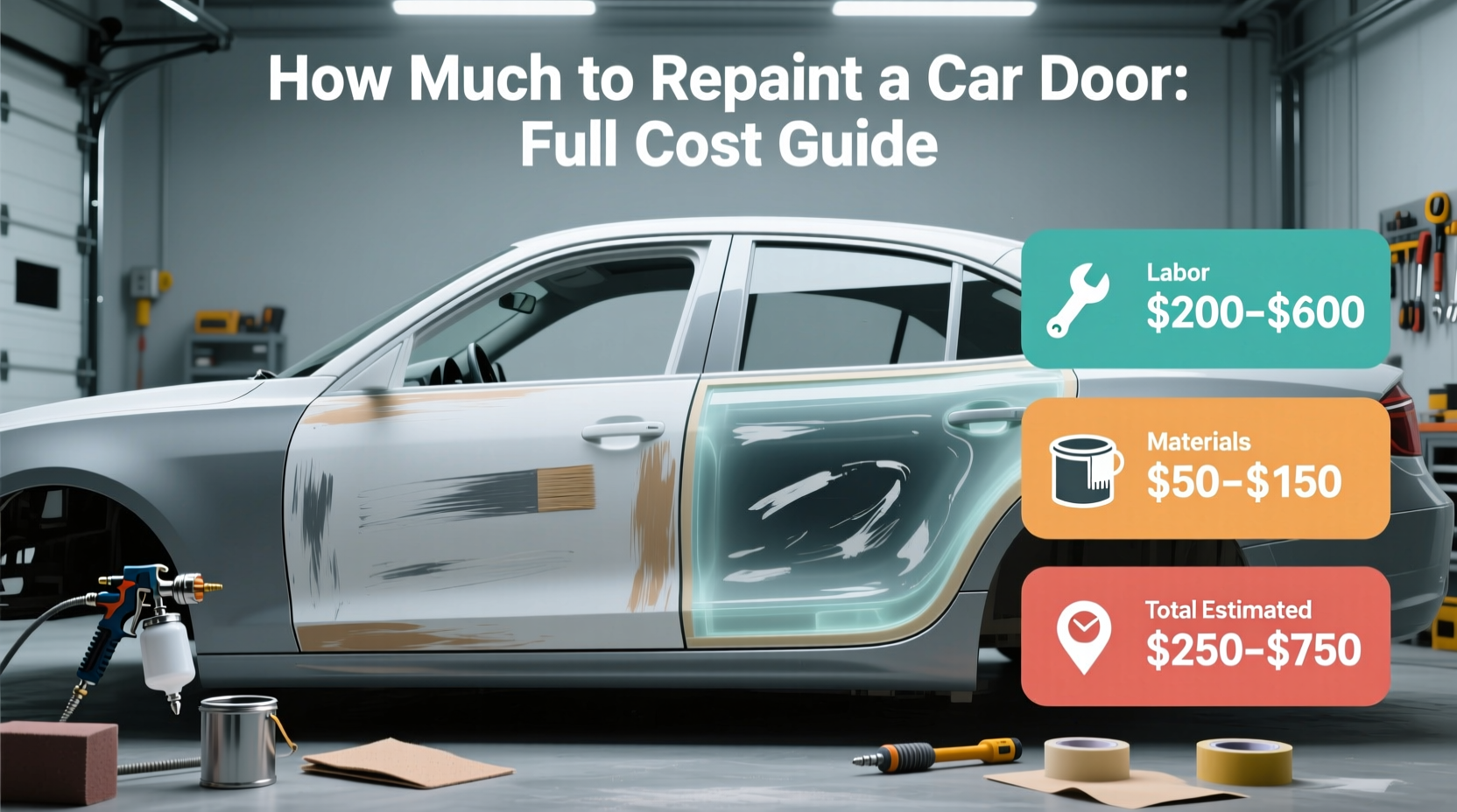 how much to repaint a car door