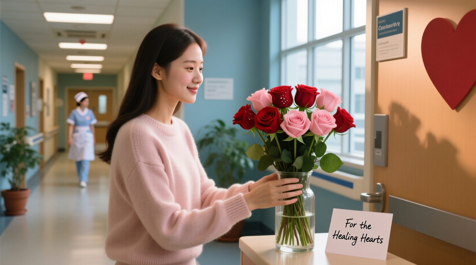 how to donate flowers to a hospital on valentines day