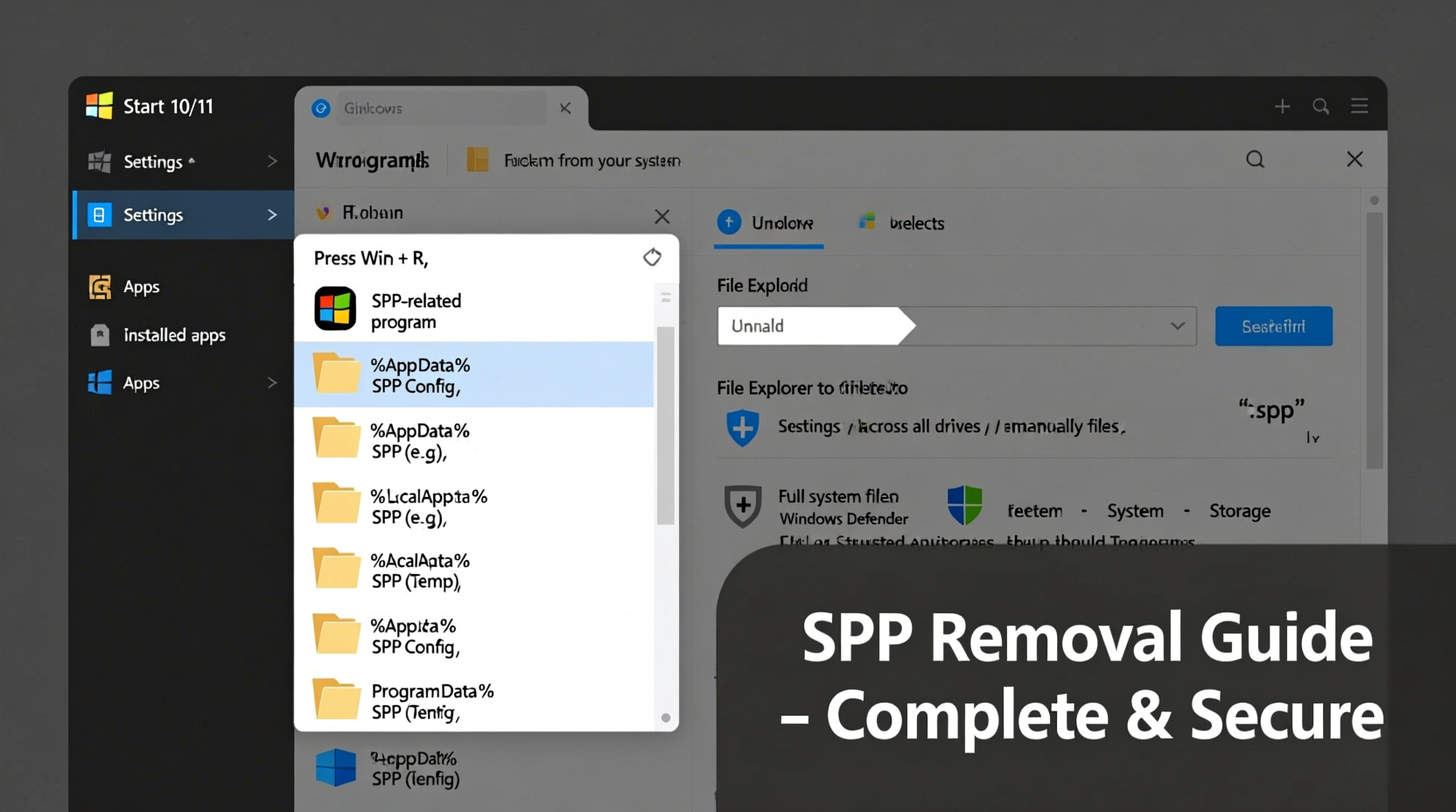 how to completely delete an spp file or program a step by step guide