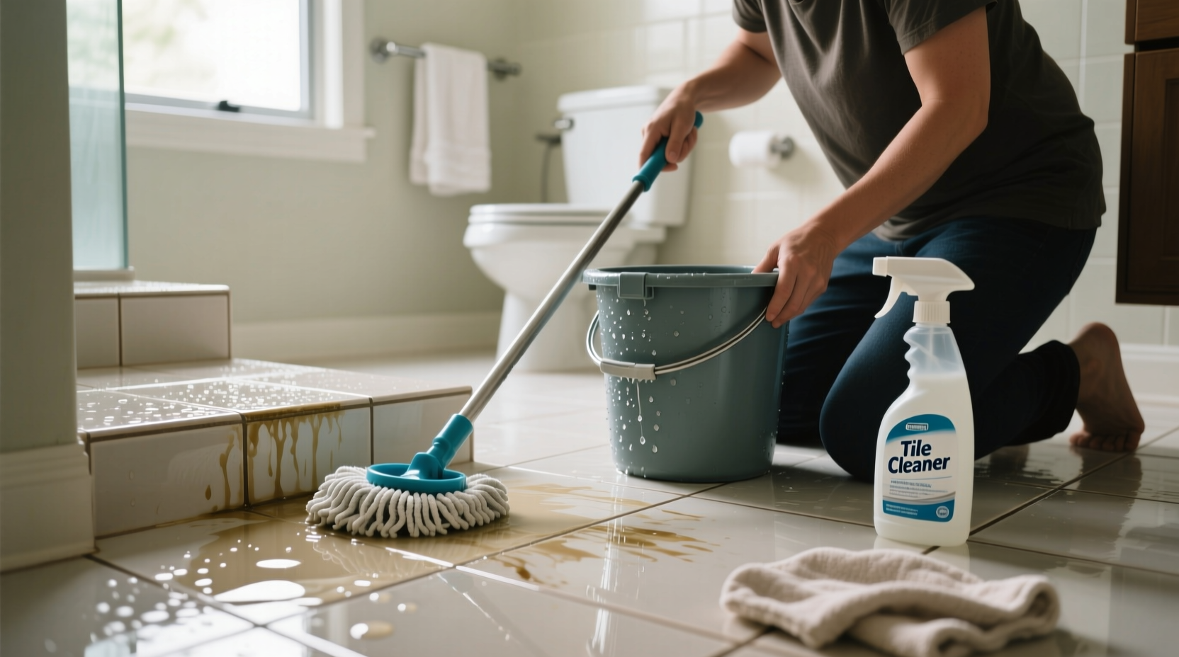 how to clean tile floors