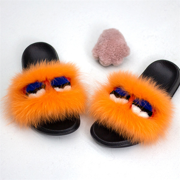 Wholesale Home Slippers Women Sliders Comfort Furry Summer Flat Sandals Ladies Shoes